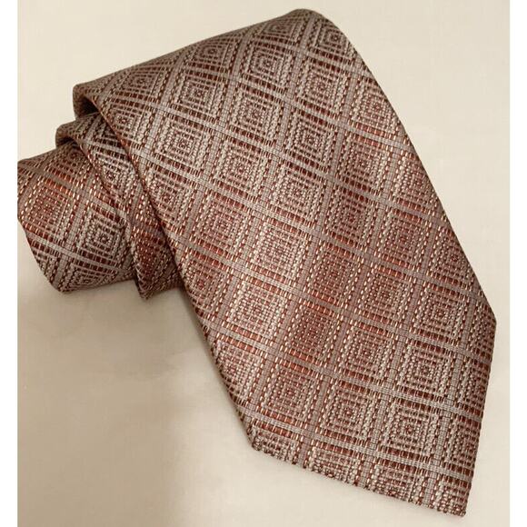 Lancetti Silk Tie - GEOMETRIC Squares pattern - Picture 1 of 4